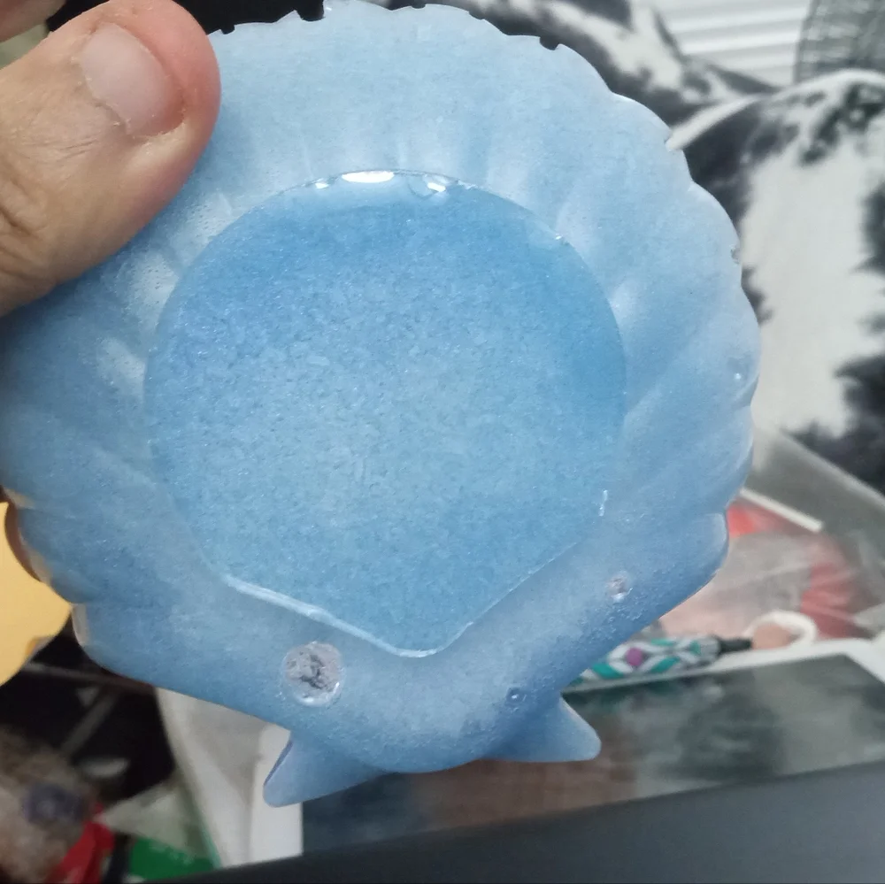Handmade Blue Sea Shell Soap Dish